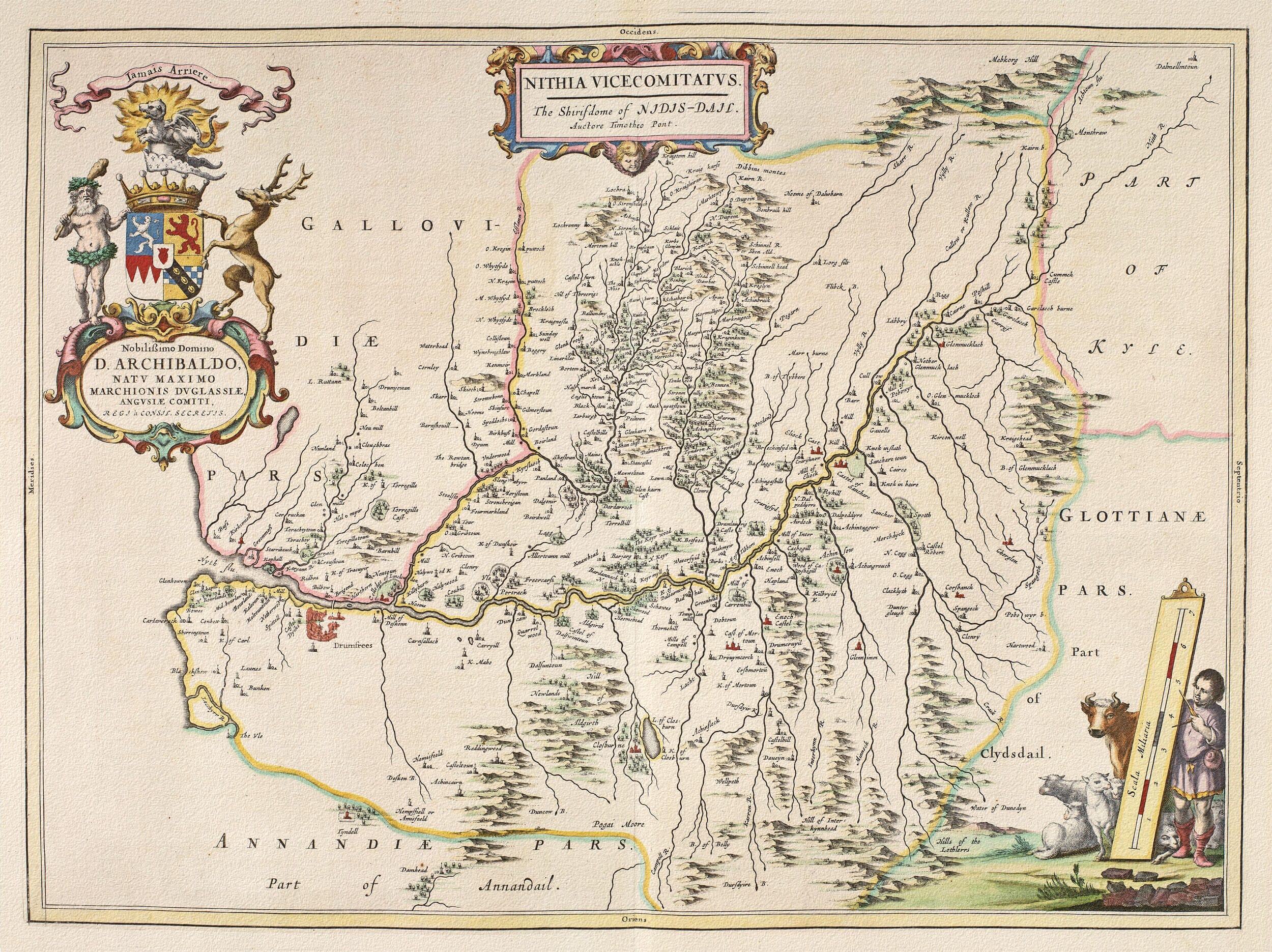 Old Map of Nithsdale