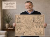 Old Map Bedfordshire Size indication