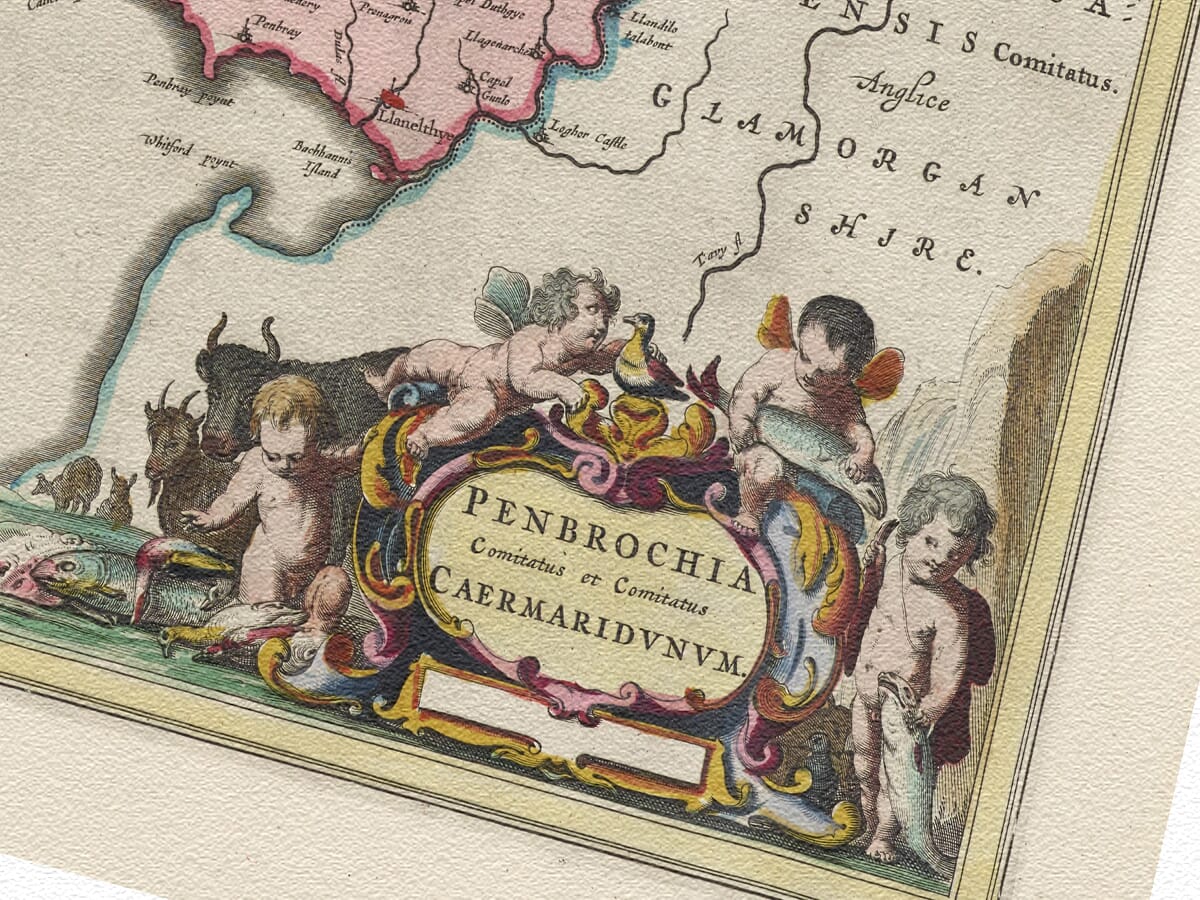 Detail from an old map of Pembroke 1645