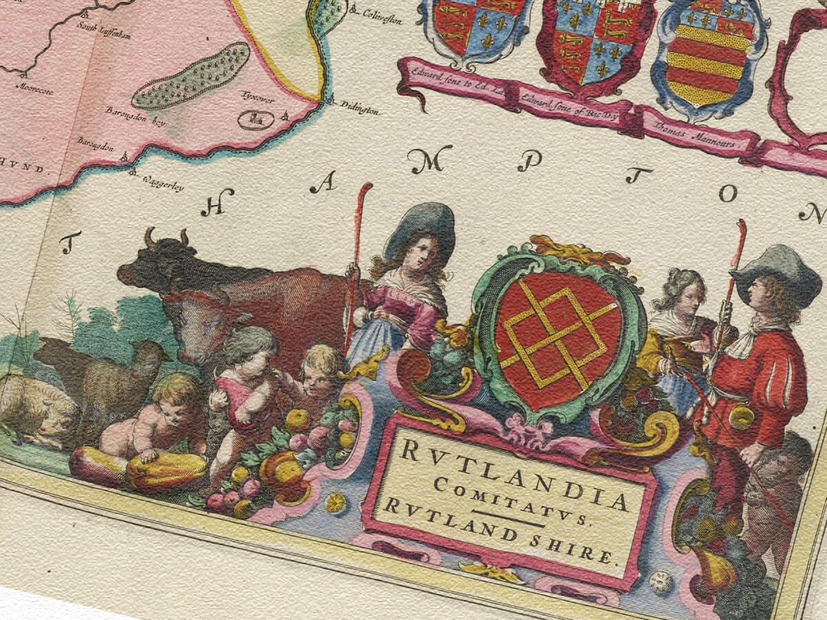 Detail from Rutland in 1645