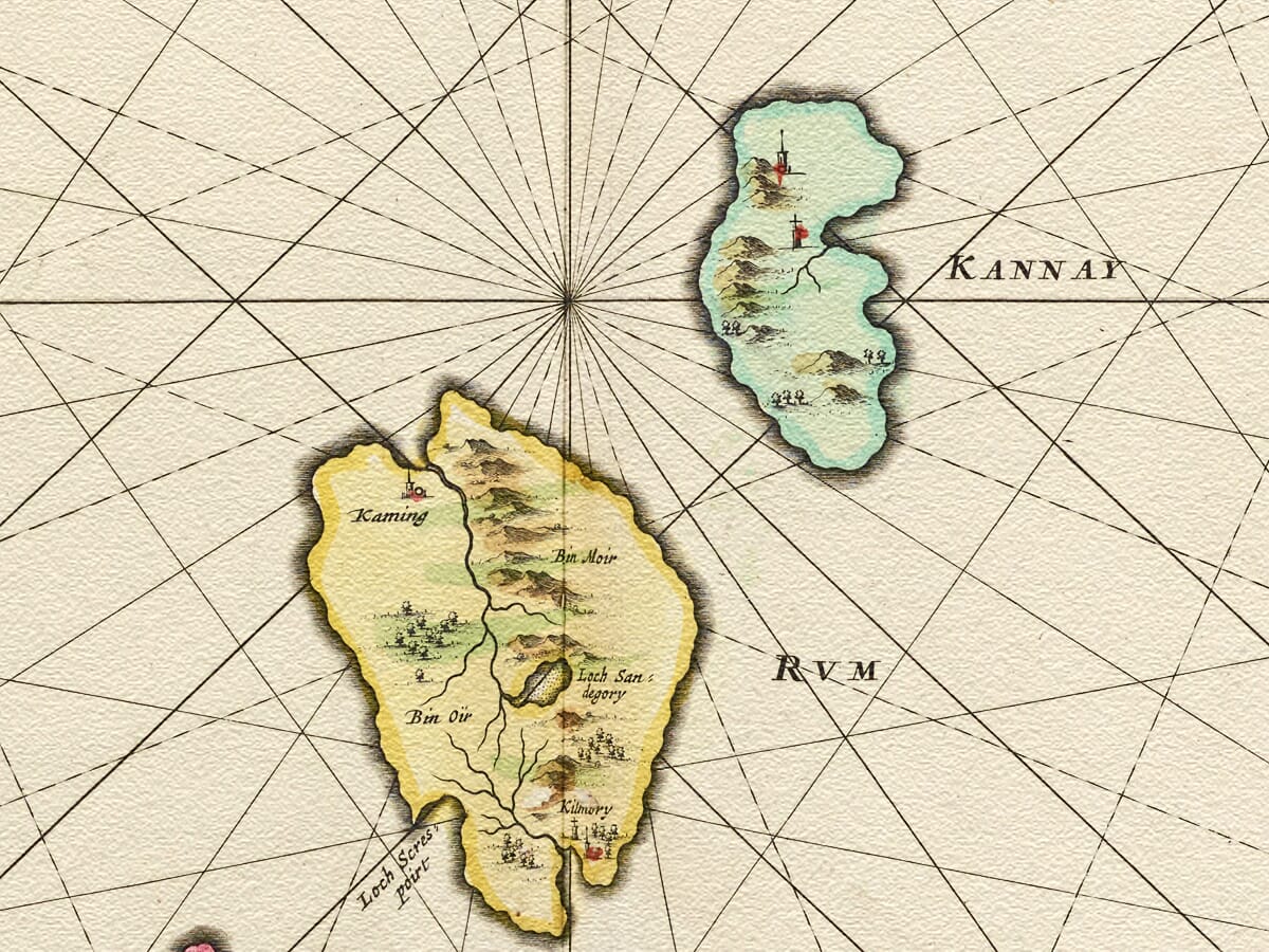 Scottish Small Isles Map Detail