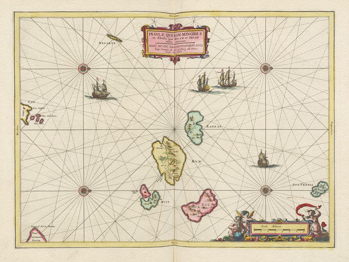 Scottish Small Isles Map