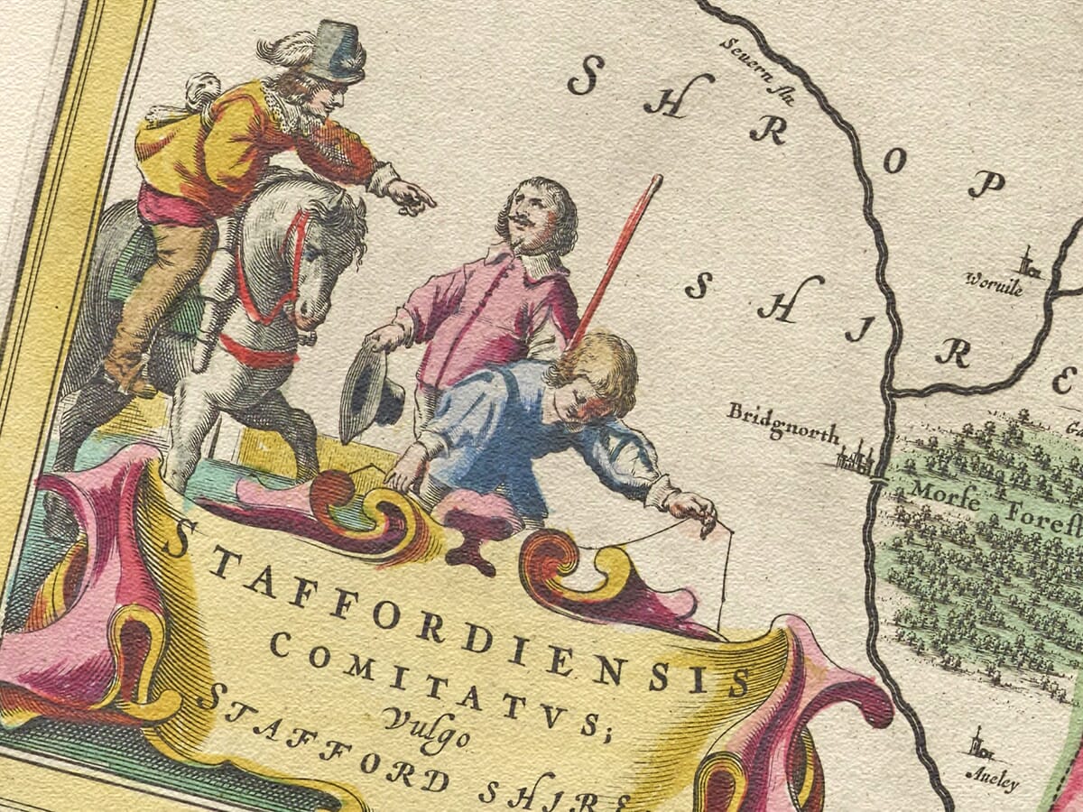 Staffordshire Detail from early map