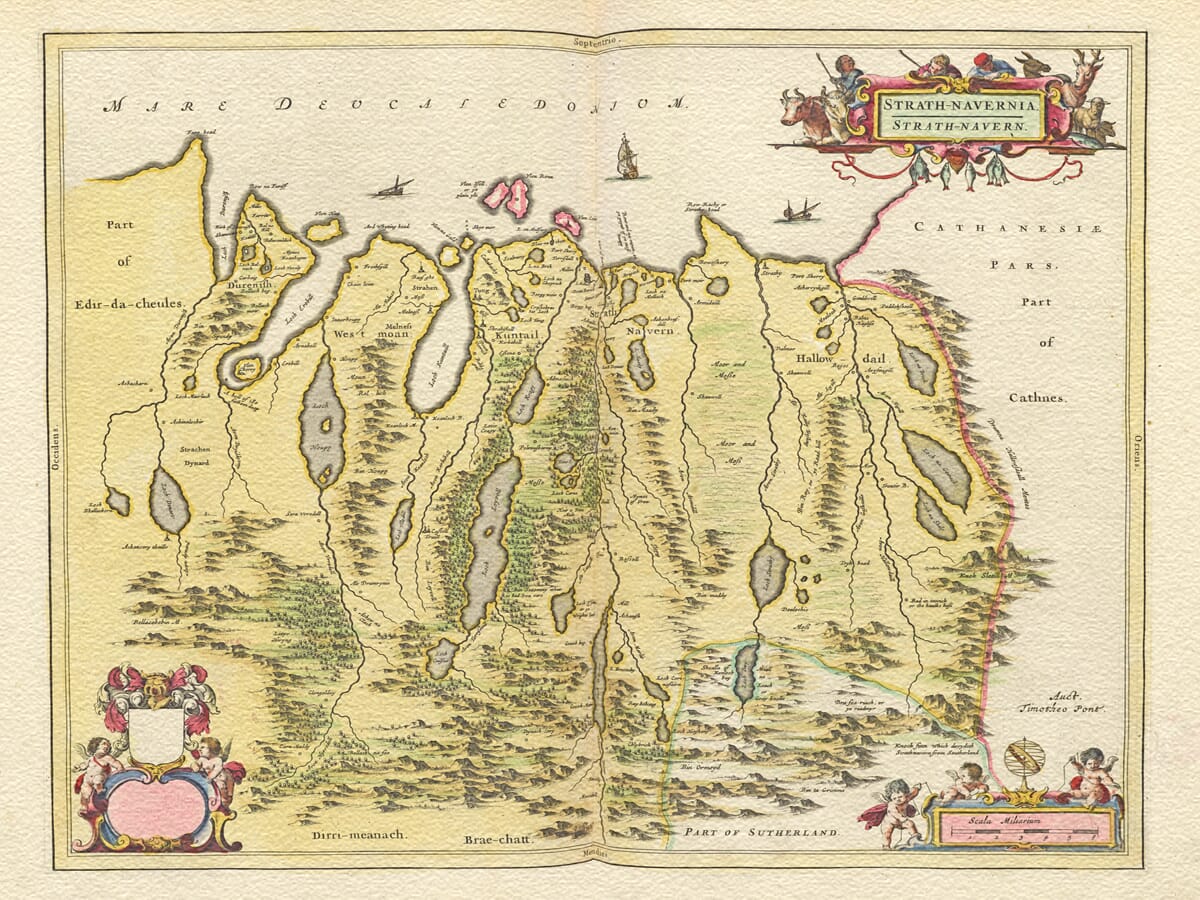 Early Map Strathnaver and Strathmore