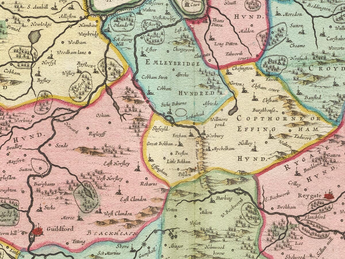 Early Surrey Map