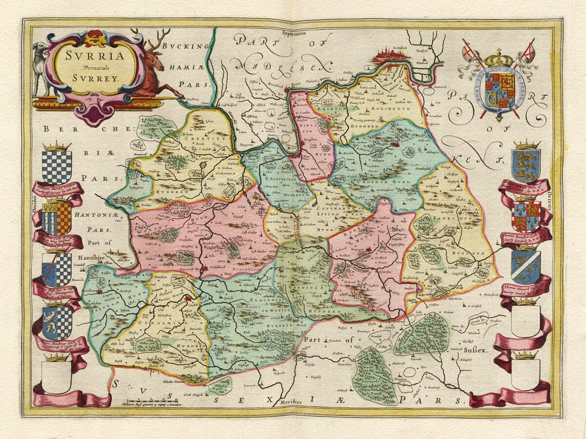 Early Surrey Map