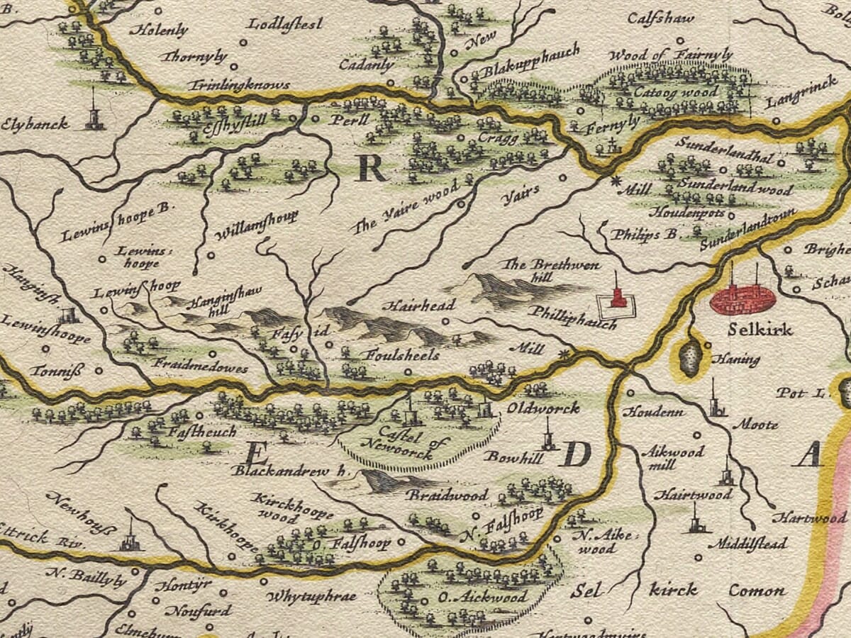 Scottish Borders Map Detail