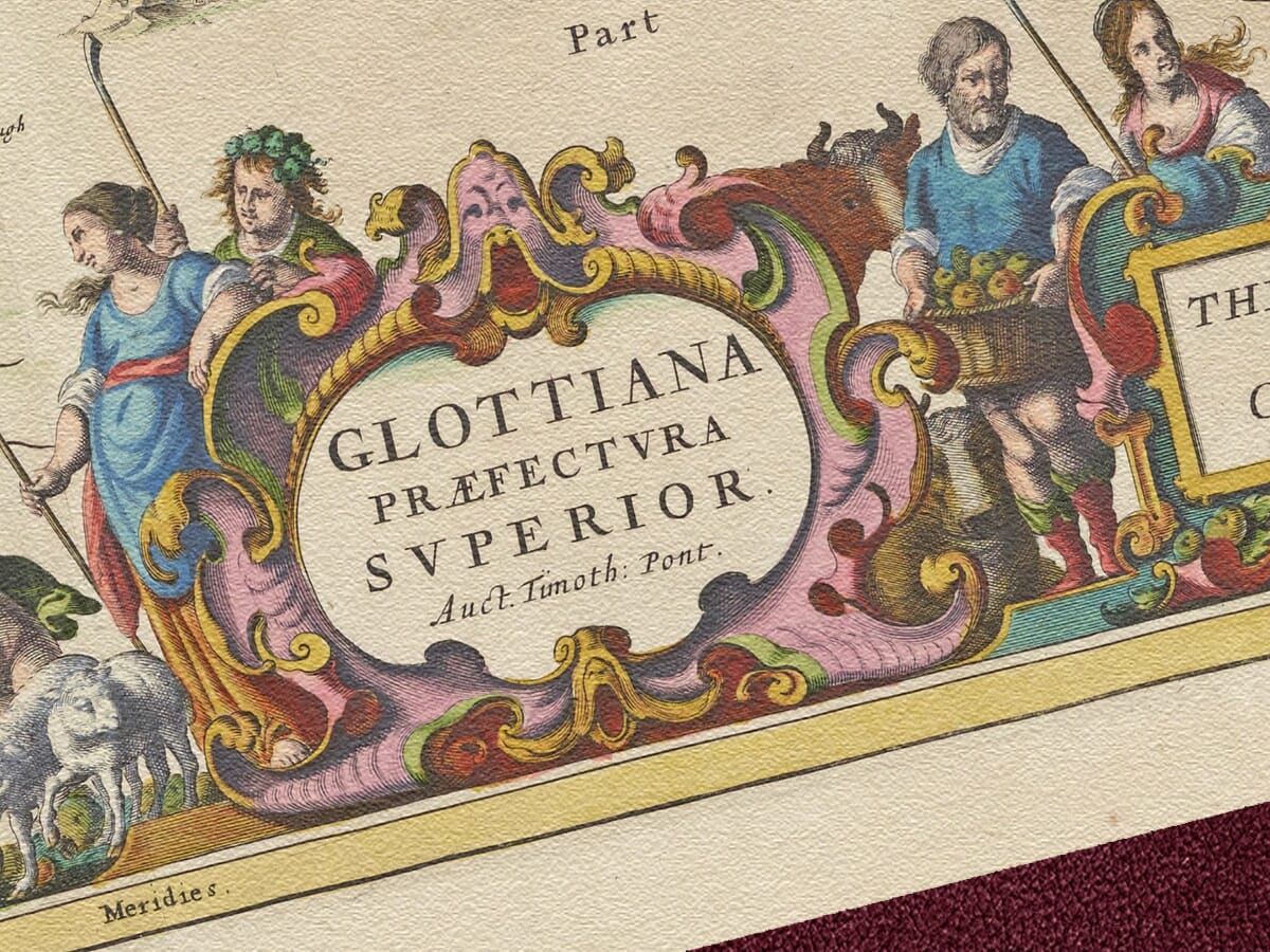 Upper Clydesdale detail from old map