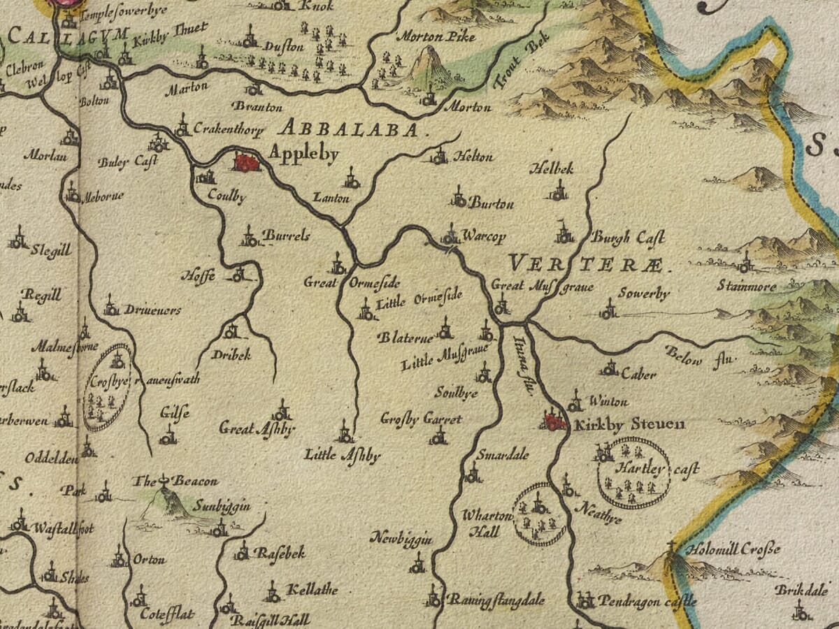Detail from old Westmoreland Map