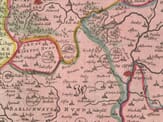 Worcestershire Warwickshire Detail Old Worcestershire & Warwickshire Map