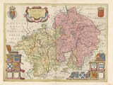 Old Map of Worcestershire & Warwickshire