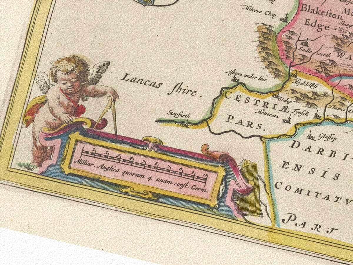 Early Yorkshire County Map Detail