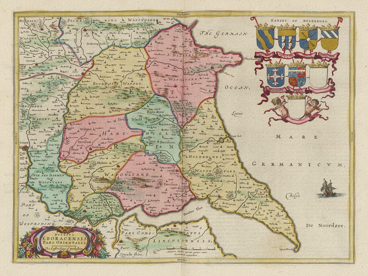 Old Yorkshire East Map