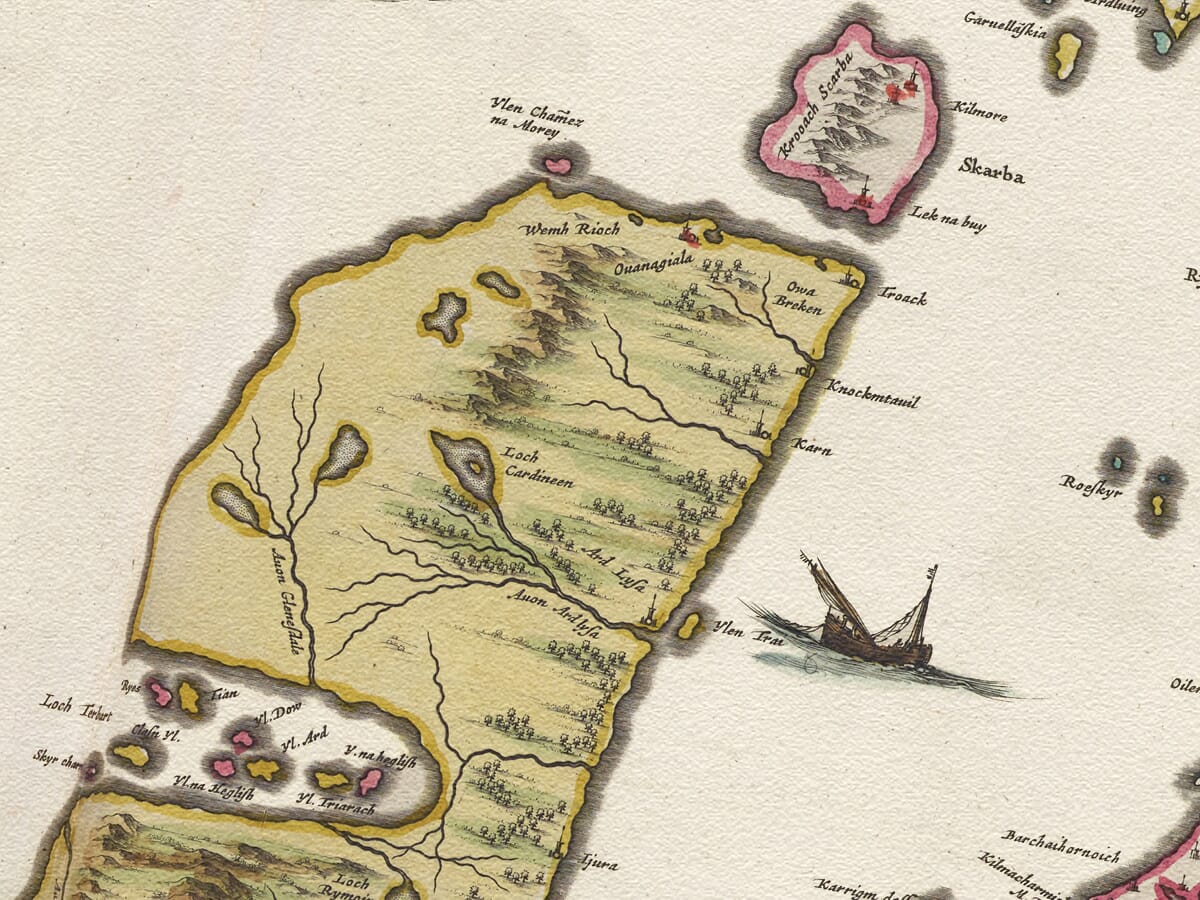 isle of jura map scotland