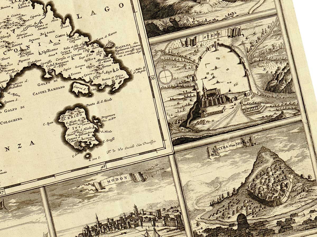 Old Greek Town Plans