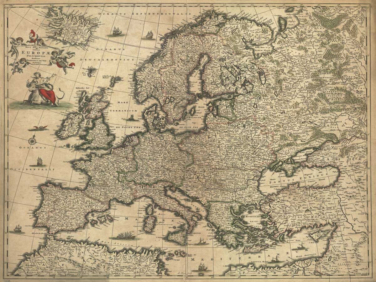 Antique Map Europe