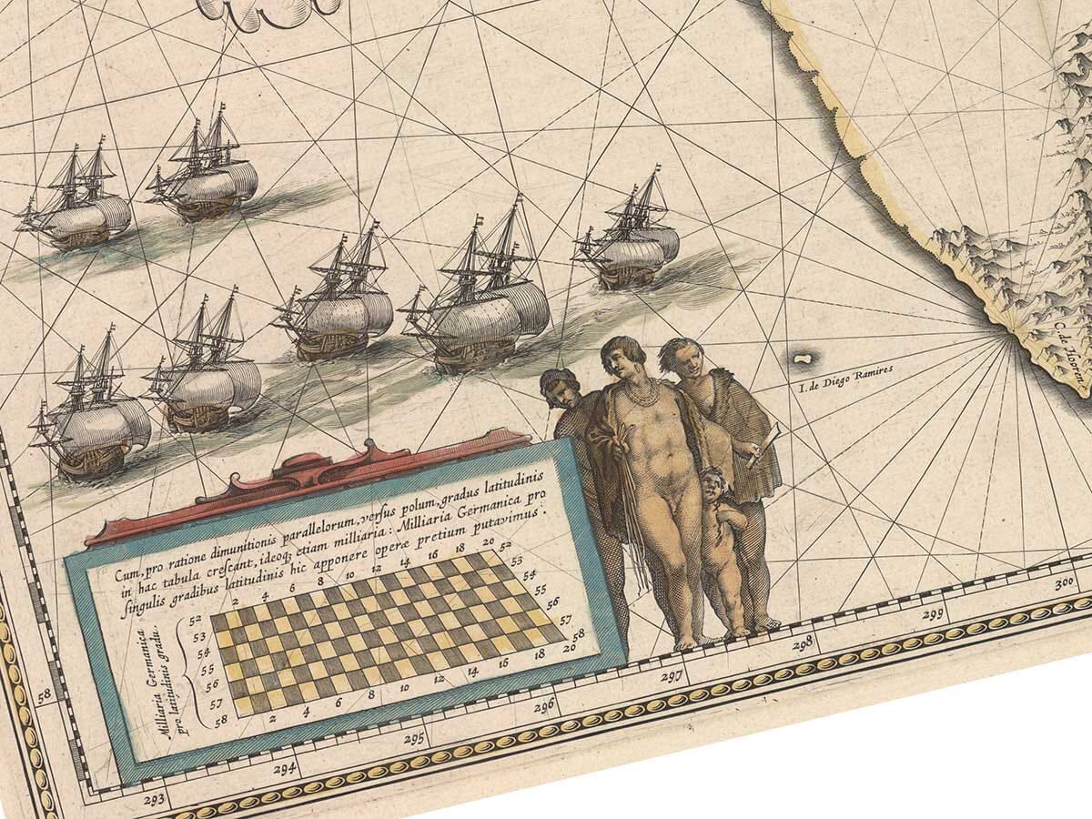 Detail from an Old Map of Cape Horn