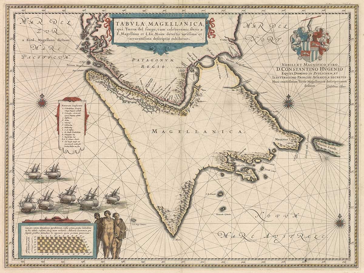 Old Map of Cape Horn