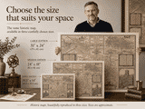 John Speed map of Middlesex shown in Small, Medium and Large print sizes