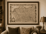 John Speed Germany displayed on wall