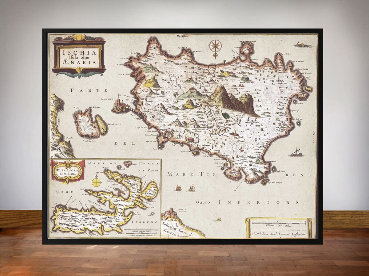 Framed Map of Ischua