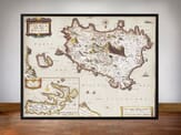 Framed Map Ischia Framed Map of Ischua