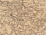 Gloucestershire Detail from an old map of Gloucetsershire