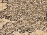 Great Britain Detail from old map of Great Britain