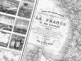 Historical-Map-France-Detai Old French Road Map detail