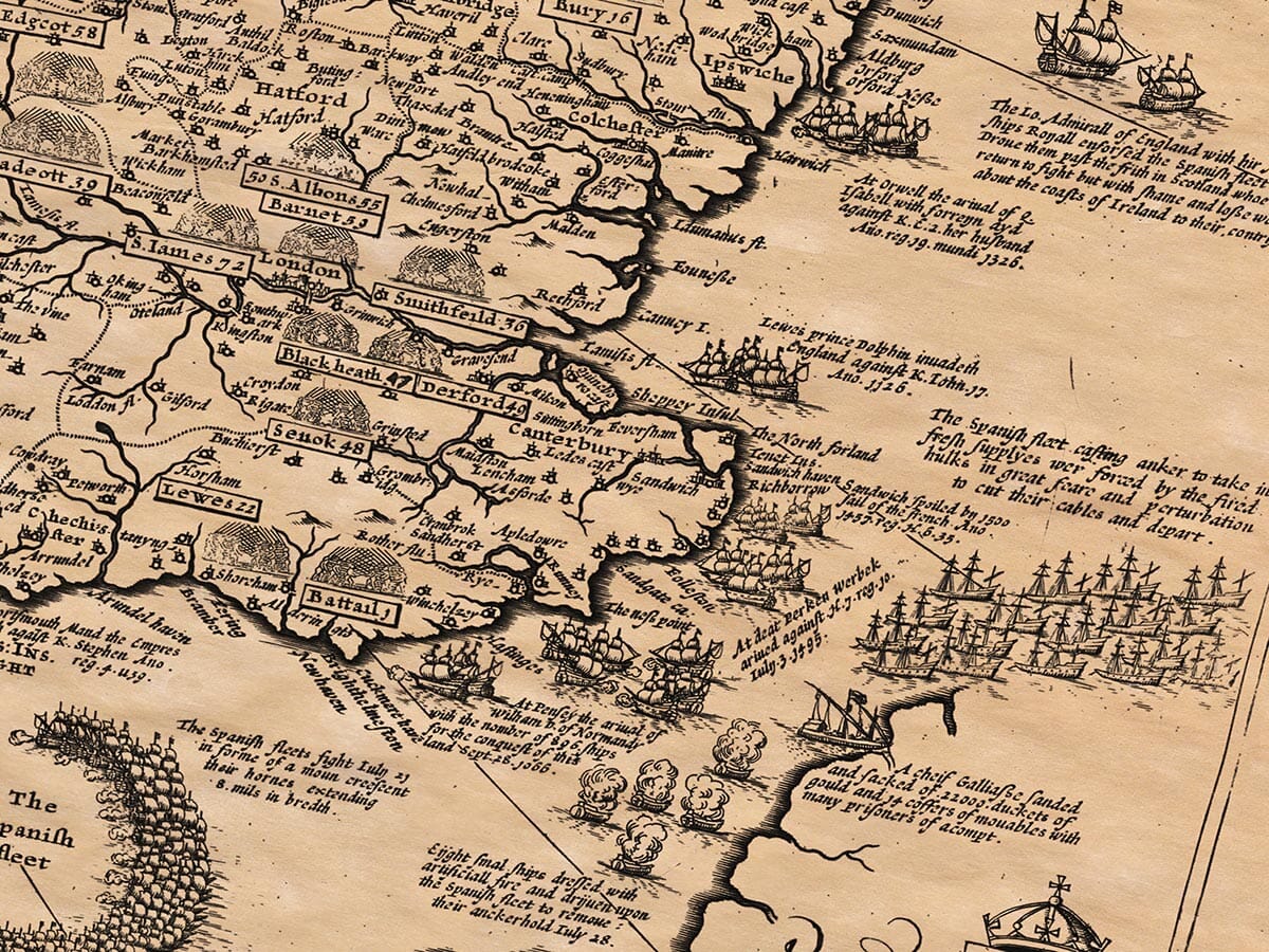Detail from Invasions map