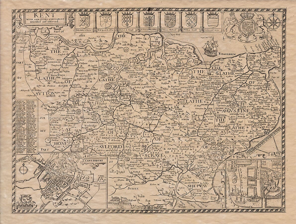 Old Map of Kent