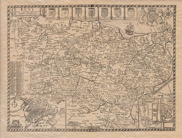 Old Map of Kent