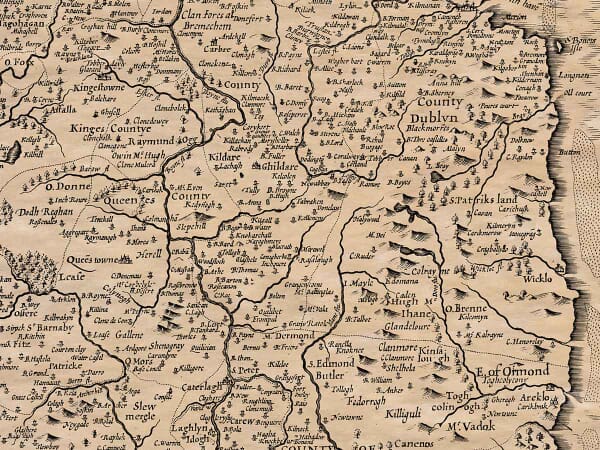 Leinster Ireland Old Map of Leinster