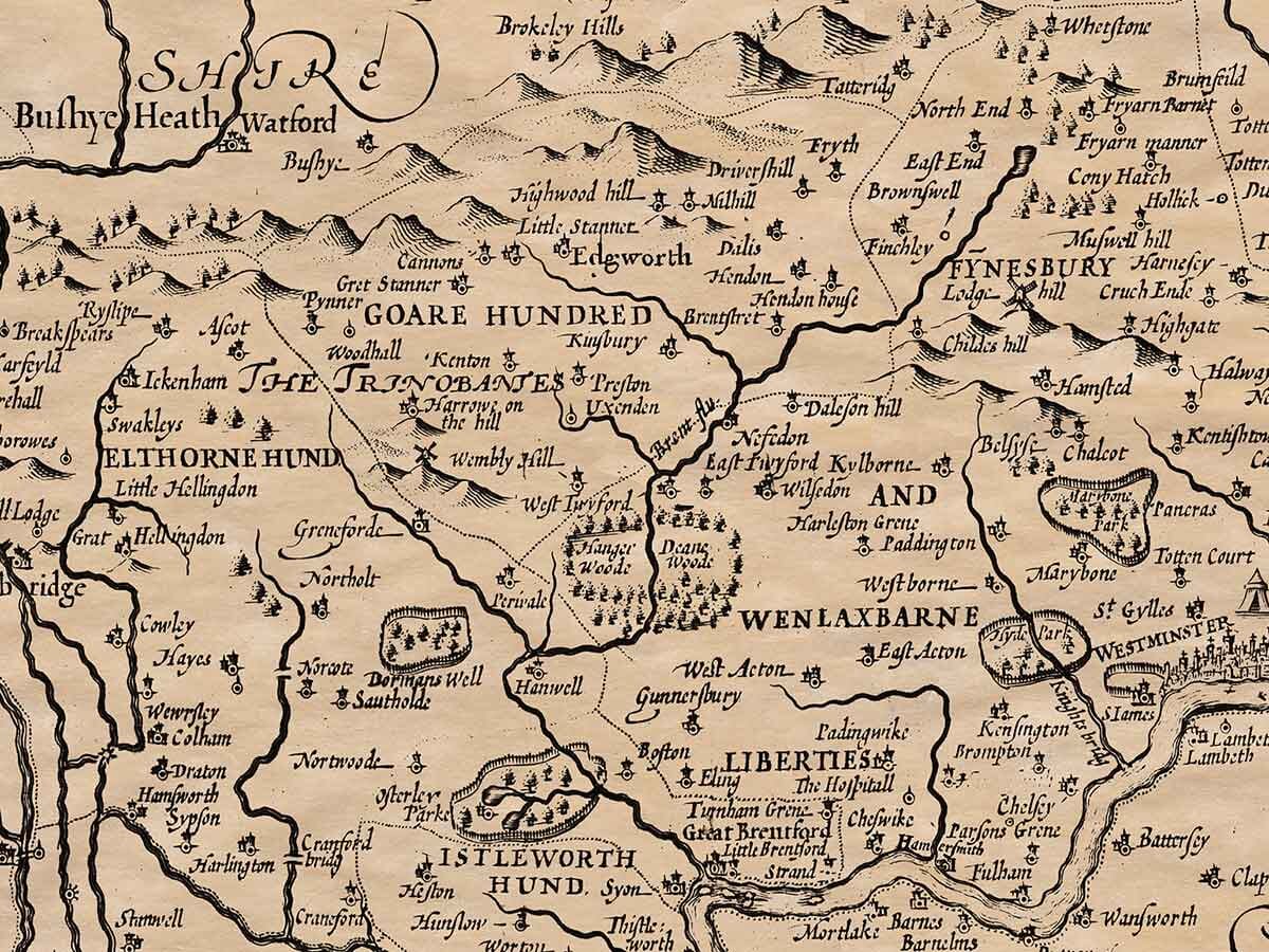 Middlesex 1645 - The Old Map Company