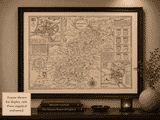 Northampton Old Map Medium Size Framed