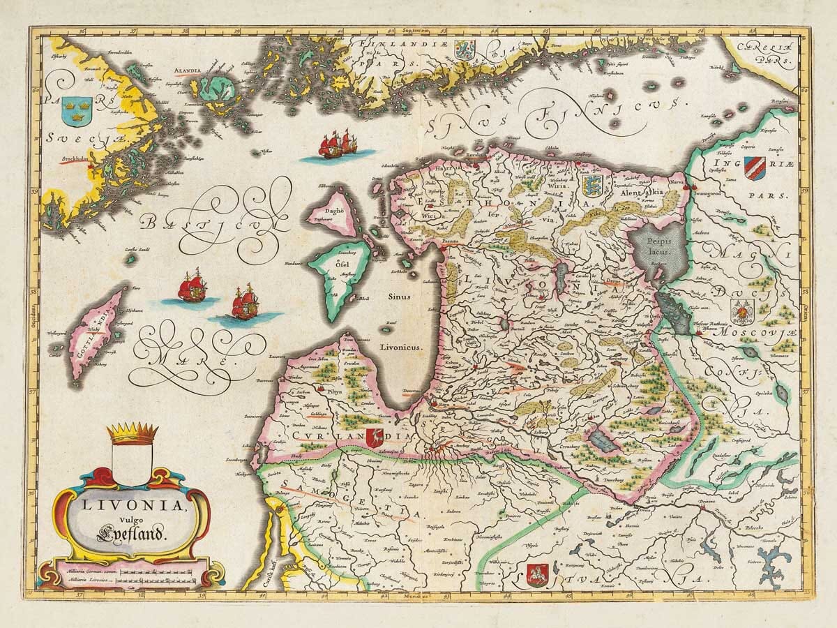 Old Map Livonia