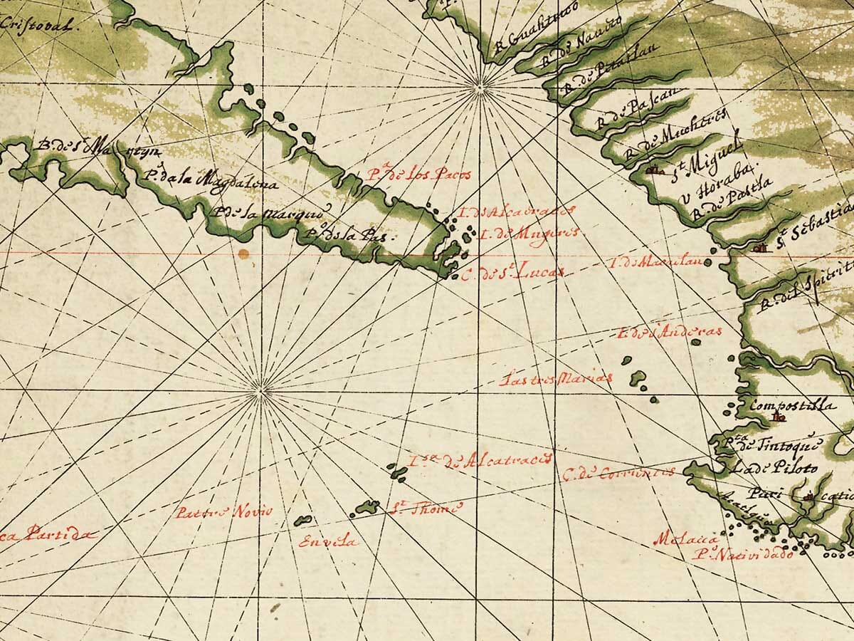 Detail from an Old Map of California