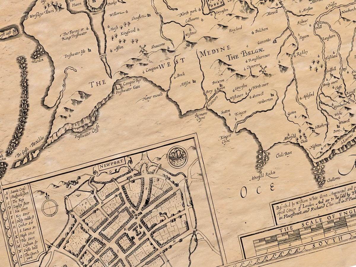 Old Town Plan of Newport