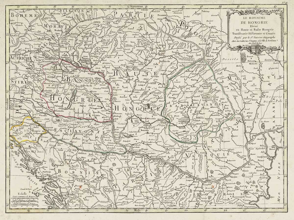 Old Map of Bosnia