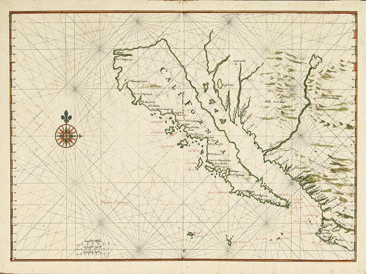 Old Map of California