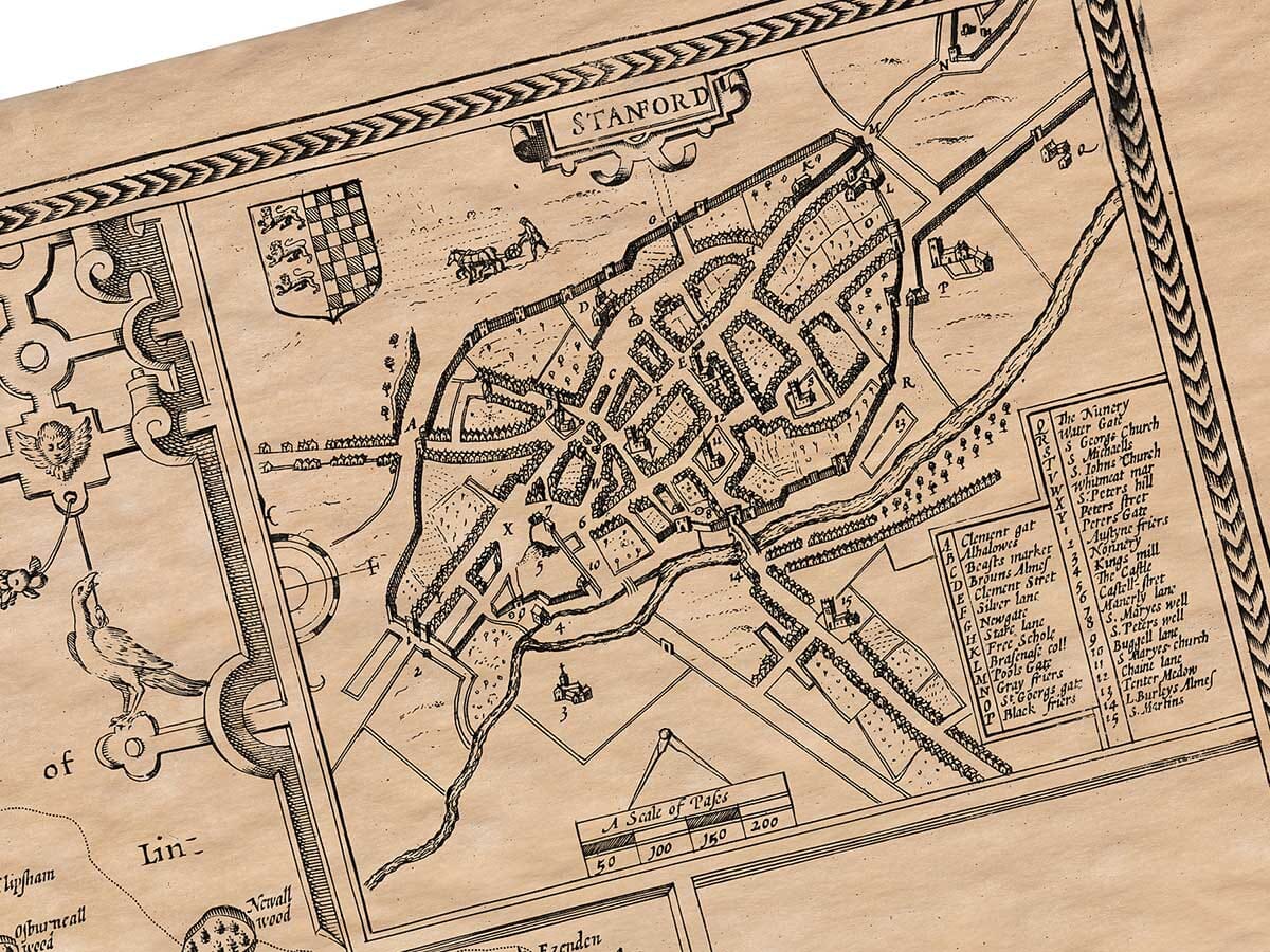 Old Town Plan of Stamford