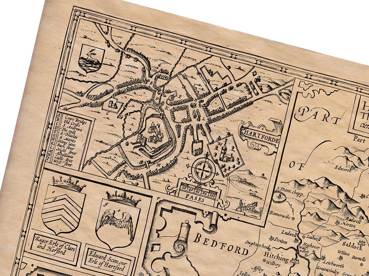 Old Town Plan of Hertford