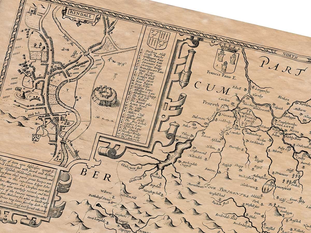 Old Town Plan of Kendal