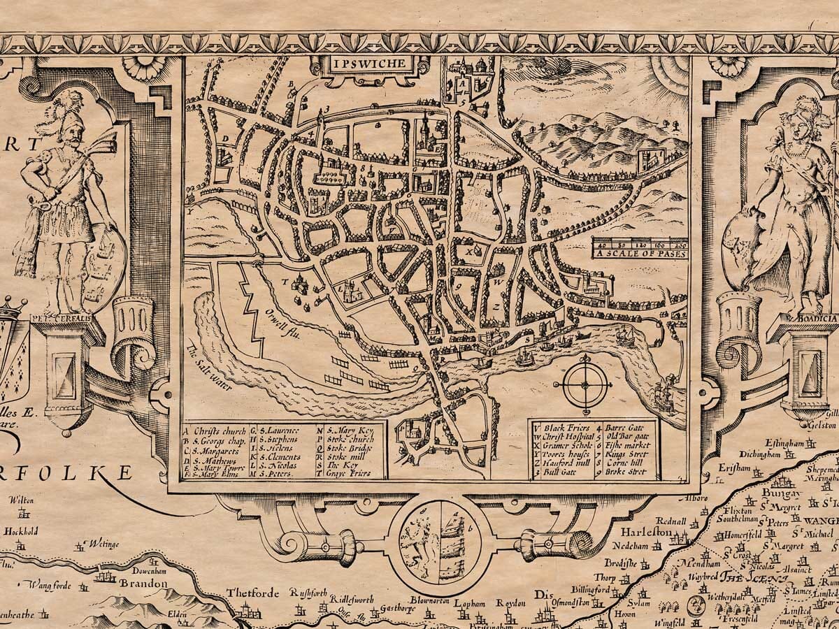 Old Town Plan of Ipswich