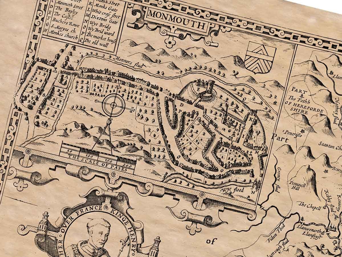 Old Town Plan of Monmouth