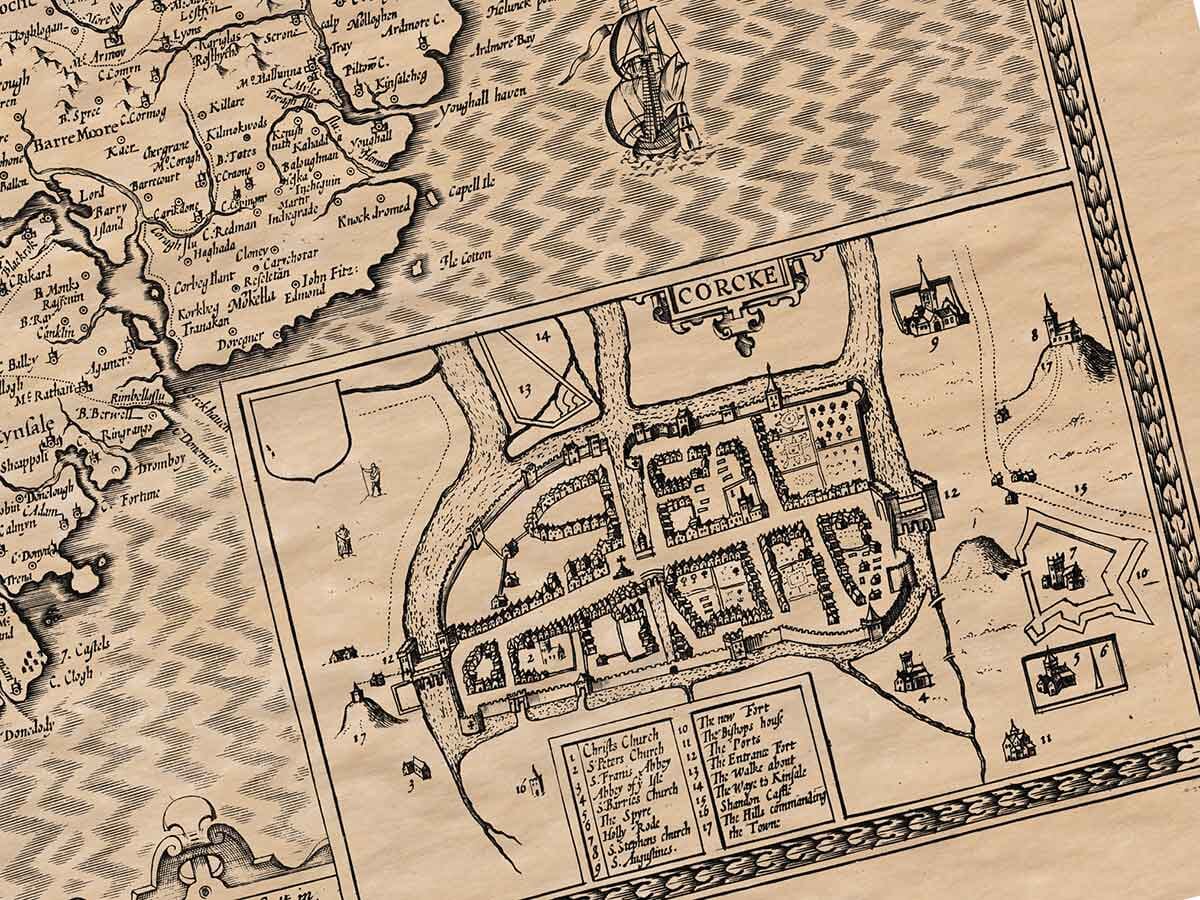 An Old Town Plan of Cork