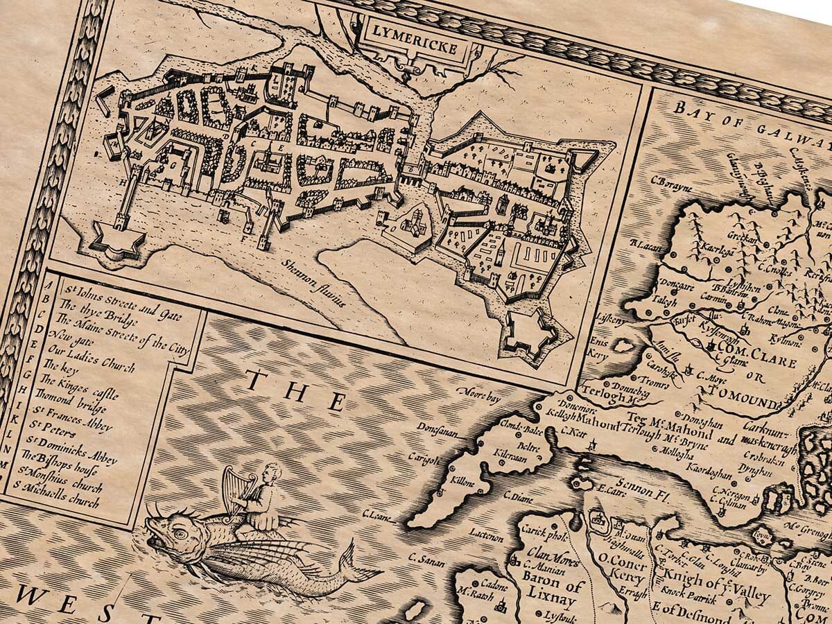 Old Town Plan of Limerick