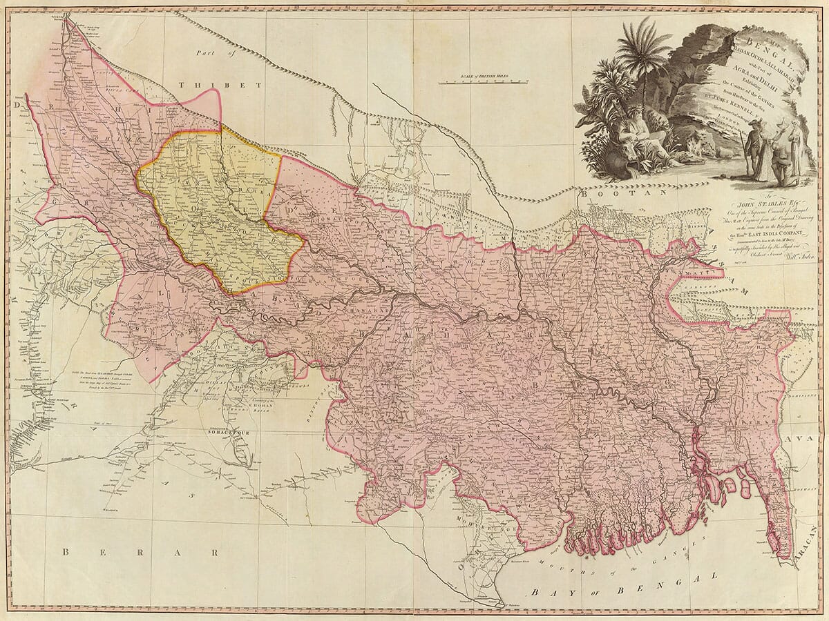 Old Map Bengal