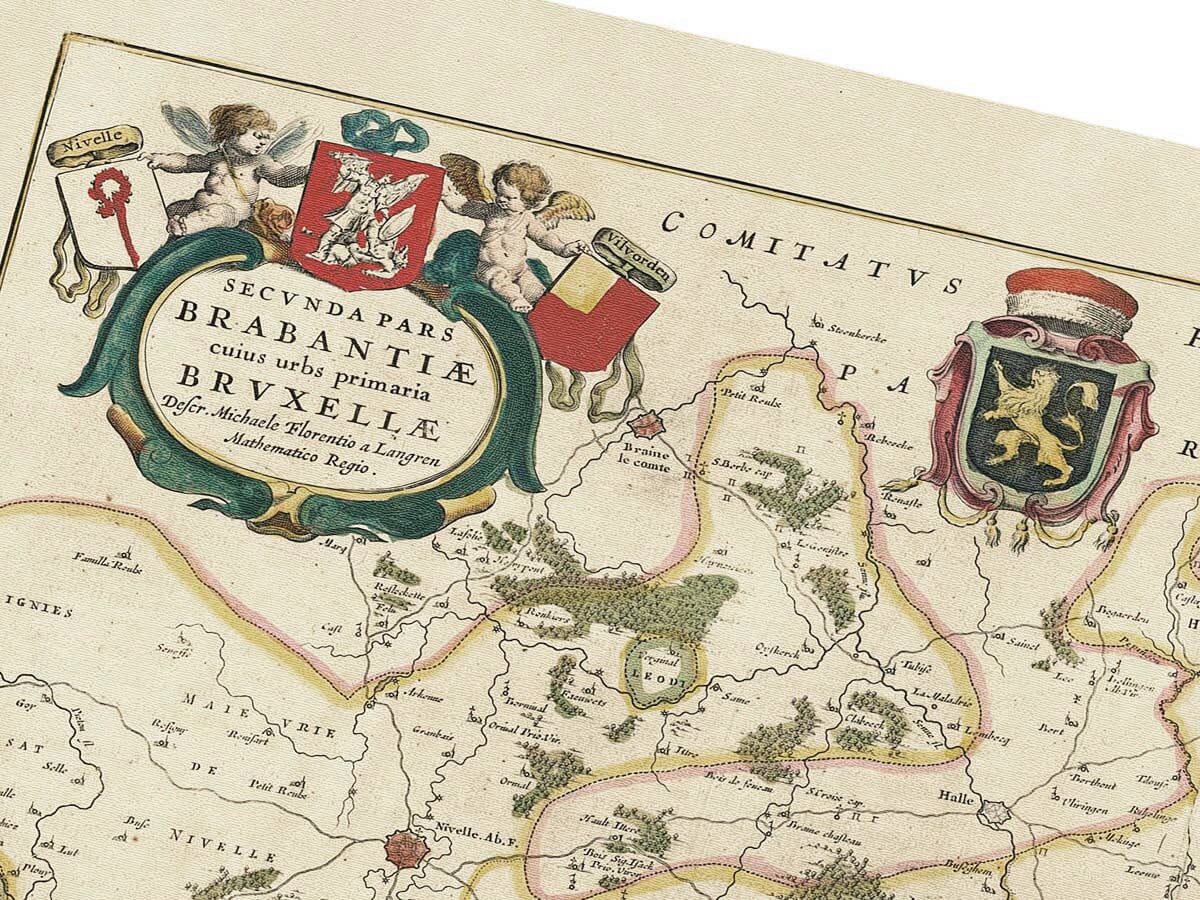 Detail from Old Map Brussels