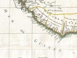 Detail from an Old Map of Cape Verde